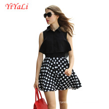 Women Fashion Sleeveless Chiffon Dress